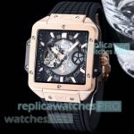 New Replica Hublot Square Bang Unico Ferrari Watches 42 mm Rose Gold